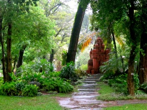 Small temple in a park in Saigon